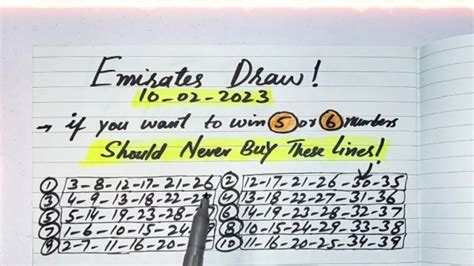 easy6 emirates draw